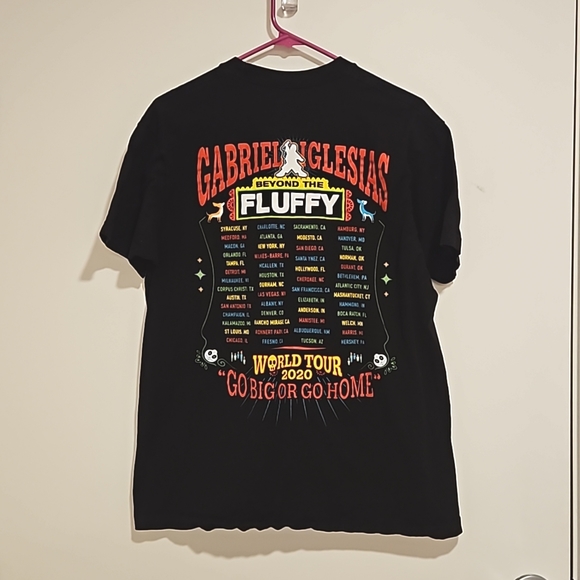Gabriel Iglesias Beyond the Fluffy World Tour 2020 Sizes Lg and 4XL tee EUC - Picture 2 of 6